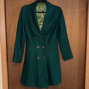 Emerald wool jacket